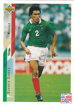 Claudio Suarez Mexico Upper Deck World Cup 1994 Eng/Ita #19